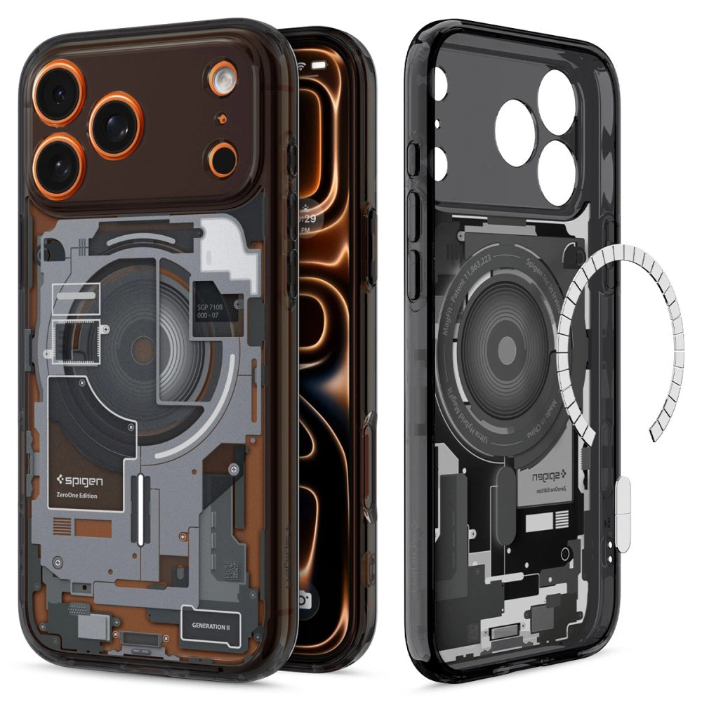 Husa de protectie Spigen Ultra Hybrid Zero One MagSafe (ACS10353) compatibil cu iPhone 17 Pro, Negru