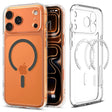 Husa de protectie Spigen Ultra Hybrid MagSafe (ACS10347) compatibil cu iPhone 17 Pro, Transparent /Graphite