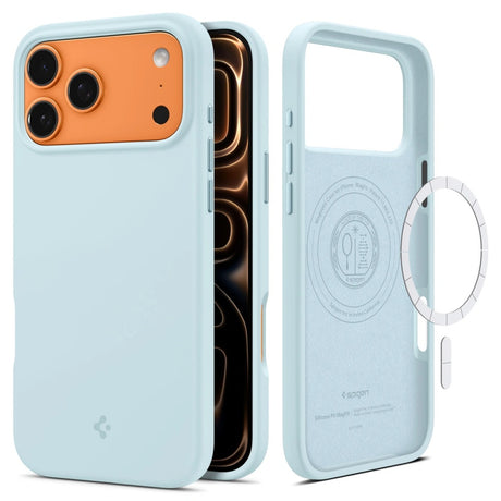 Husa de protectie Spigen Silicone Fit MagSafe (ACS10273) compatibil cu iPhone 17 Pro Max, Mute Blue