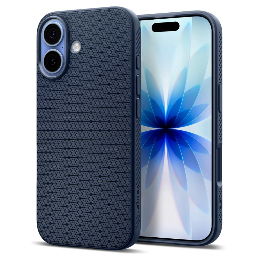 Husa de protectie Spigen Liquid Air (ACS10370) compatibil cu iPhone 17, Bleumarin