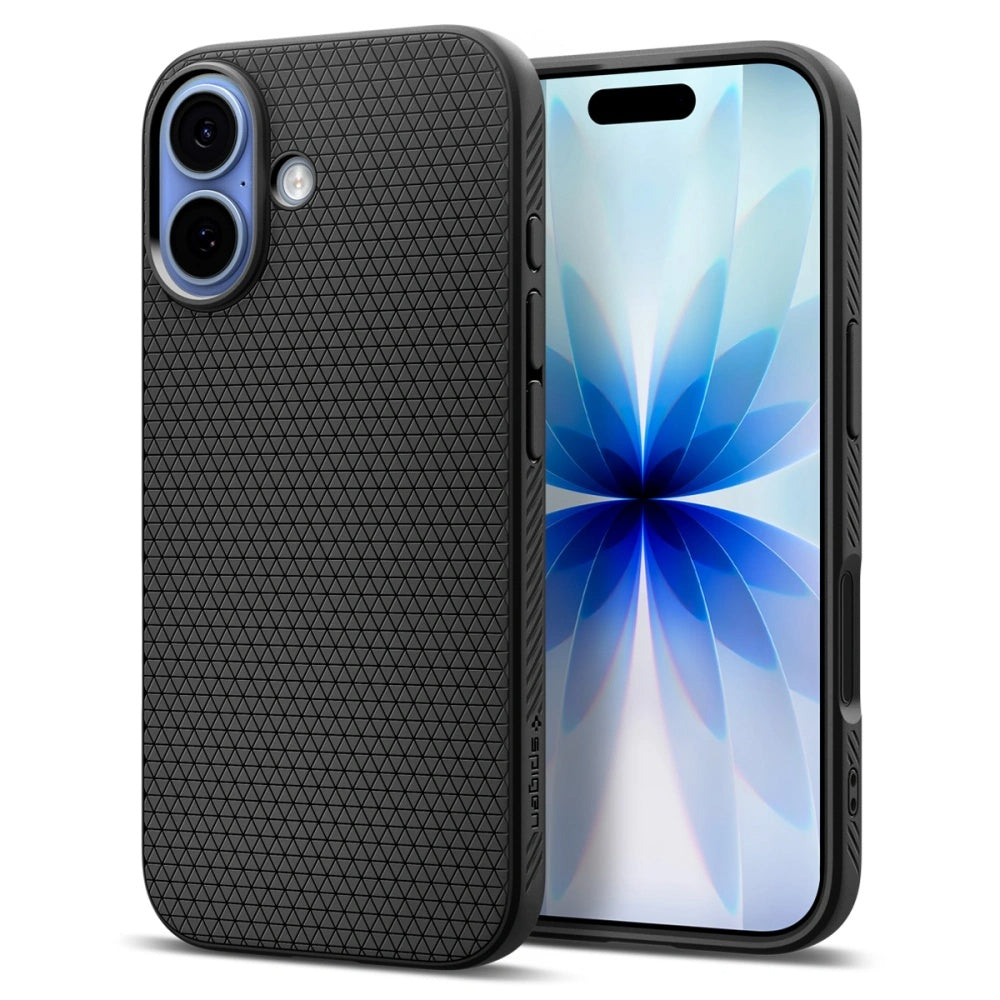 Husa de protectie Spigen Liquid Air (ACS10369) compatibil cu iPhone 17, Negru Mat