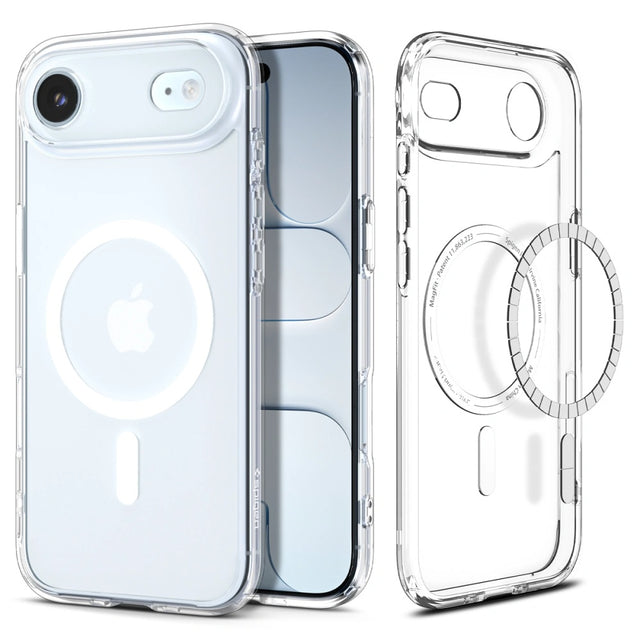 Husa de protectie Spigen Ultra Hybrid MagSafe (ACS10313) compatibil cu iPhone 17 Air, Transparent /White