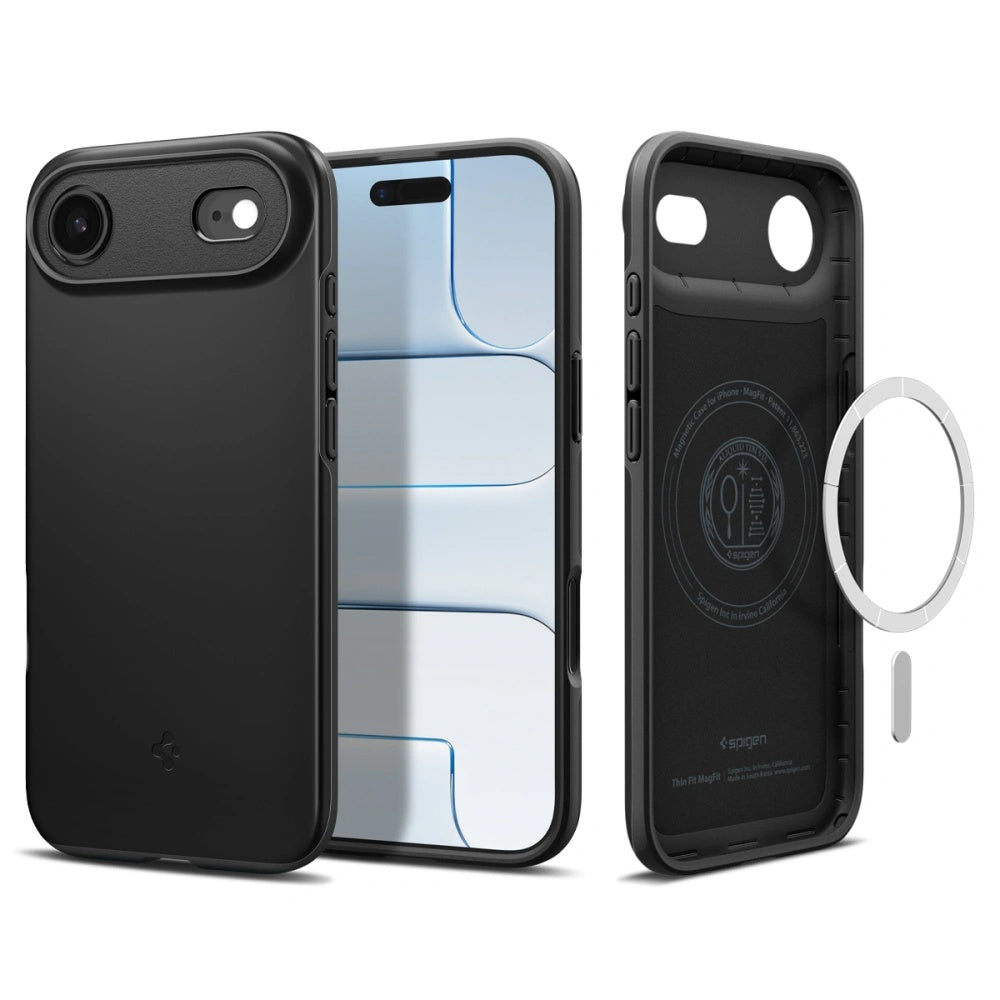 Husa de protectie Spigen Thin Fit MagSafe (ACS10306) compatibil cu iPhone 17 Air, Negru