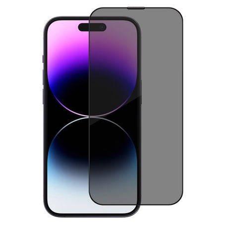 Folie de protectie Blueo Premium Sapphire Non Breaking / Scratching 9H Glass compatibil cu iPhone 16 Pro / iPhone 17 / iPhone 17 Pro, Privacy