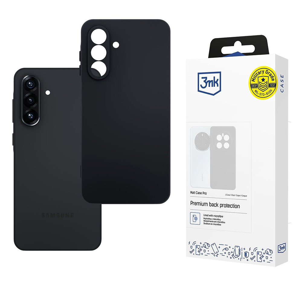 Husa de protectie 3mk Matt Pro compatibil cu Samsung Galaxy A26 5G, Negru