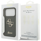 Husa de protectie Guess Silicone Big 4G Script (GUHCP17LSC4GSMA) compatibil cu iPhone 17 Pro, Kaki