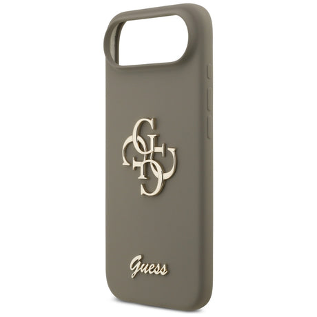 Husa de protectie Guess Silicone Big 4G Script (GUHCP17MSC4GSMW) compatibil cu iPhone 17 Air, Maro