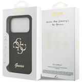 Husa de protectie Guess Silicone Big 4G Script (GUHCP17LSC4GSMK) compatibil cu iPhone 17 Pro, Negru