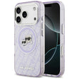 Husa de protectie Karl Lagerfeld IML Glitter K&C Heads Logo MagSafe (KLHMP17LHMKBKCHOU) compatibil cu iPhone 17 Pro, Mov