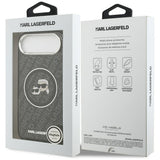 Husa de protectie Karl Lagerfeld IML Glitter K&C Heads Logo MagSafe (KLHMP17MHMKBKCHOK) compatibil cu iPhone 17 Air, Negru