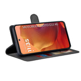 Husa de protectie Techsuit Diary Book compatibil cu Motorola Moto G15 / G15 Power / G17 / G17 Power, Negru