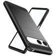 Husa de protectie Techsuit Carbon Silicone compatibil cu Sony Xperia 10 VII, Negru