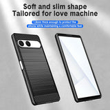 Husa de protectie Techsuit Carbon Silicone compatibil cu Sony Xperia 10 VII, Negru