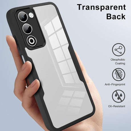 Folie de protectie Techsuit ColorVerse 360 Series + compatibil cu Oppo A5 4G / A5 5G, Negru