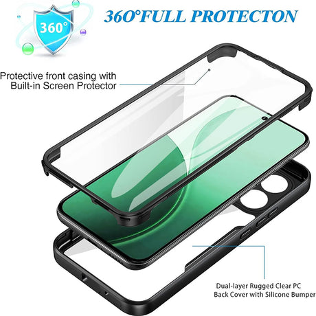 Folie de protectie Techsuit ColorVerse 360 Series + compatibil cu Oppo Reno14 F / Reno14 FS 5G, Mov