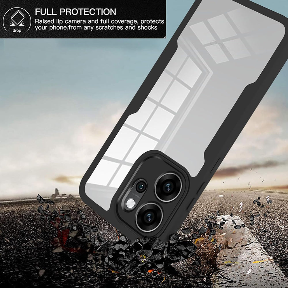 Folie de protectie Techsuit ColorVerse 360 Series + compatibil cu Oppo Reno14 F / Reno14 FS 5G, Albastru