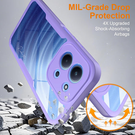 Folie de protectie Techsuit ColorVerse 360 Series + compatibil cu Xiaomi Redmi 15C 4G / Redmi 15C 5G, Mov