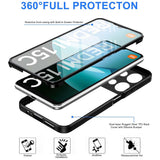 Folie de protectie Techsuit ColorVerse 360 Series + compatibil cu Xiaomi Redmi 15C 4G / Redmi 15C 5G, Negru