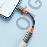 Adaptor Mcdodo OTG Adapter (CA-1440), Type-C to Lightning, 2A, 480Mbps, Audio, Aluminum Alloy, Nylon, Negru