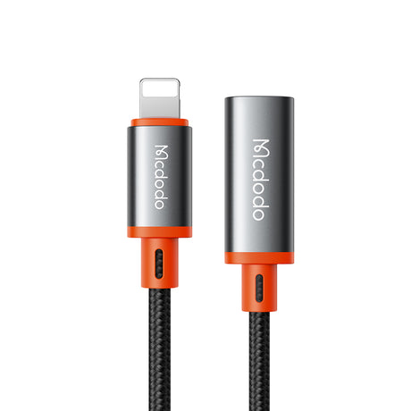 Adaptor Mcdodo OTG Adapter (CA-1440), Type-C to Lightning, 2A, 480Mbps, Audio, Aluminum Alloy, Nylon, Negru