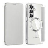 Husa de protectie Techsuit SmartMag Book compatibil cu Samsung Galaxy A17 5G / A17 4G / M17 / F17, Gri