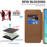 Husa de protectie Techsuit SmartMag Book compatibil cu Samsung Galaxy A17 5G / A17 4G / M17 / F17, Maro