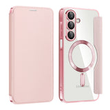 Husa de protectie Techsuit SmartMag Book compatibil cu Samsung Galaxy A17 5G / A17 4G / M17 / F17, Roz
