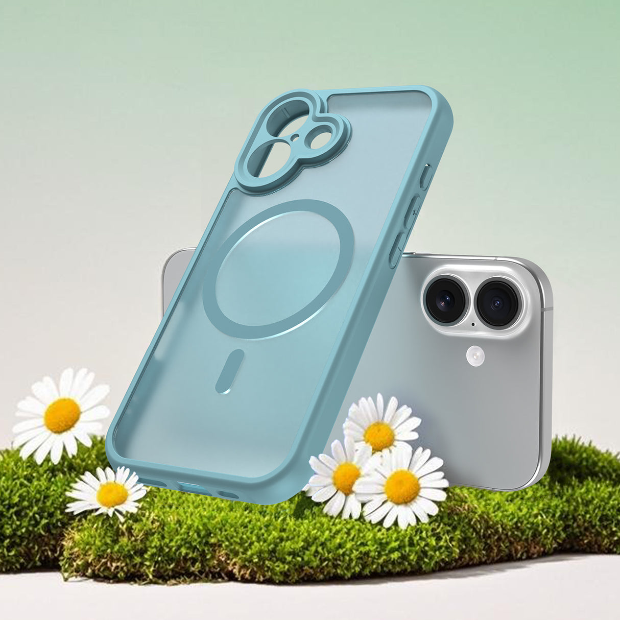 Husa de protectie Techsuit HaloFrost II MagSafe compatibil cu iPhone 16, Verde Menta
