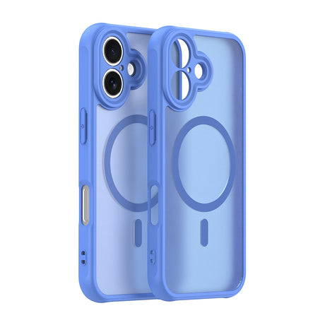Husa de protectie Techsuit HaloFrost II MagSafe compatibil cu iPhone 16, Albastru Cer