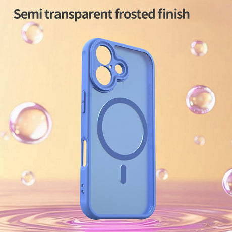 Husa de protectie Techsuit HaloFrost II MagSafe compatibil cu iPhone 16, Albastru Cer