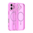 Husa de protectie Techsuit HaloFrost II MagSafe compatibil cu iPhone 16, Roz