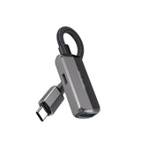 Adaptor Mcdodo OTG Adapter (CA-2830), Type-C to Type-C, USB, Aluminum Alloy, Nylon, 3A. 60W, 13cm, Gri Inchis