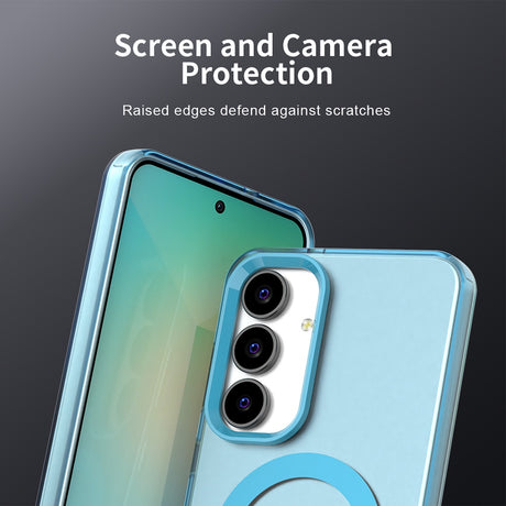Husa de protectie Techsuit CandyCase MagSafe compatibil cu Samsung Galaxy S25 FE, Albastru