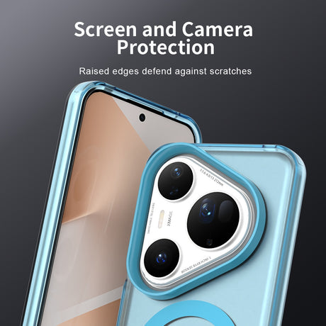 Husa de protectie Techsuit CandyCase MagSafe compatibil cu Huawei Pura 80 Ultra, Albastru