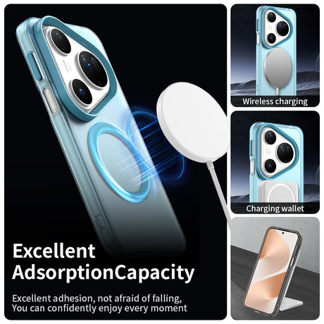 Husa de protectie Techsuit CandyCase MagSafe compatibil cu Huawei Pura 80 Ultra, Albastru