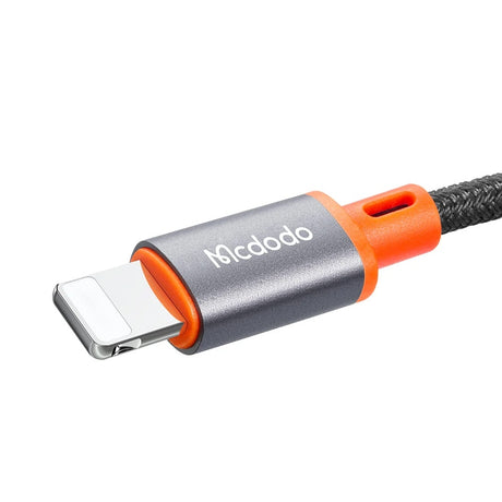 Adaptor Mcdodo Audio Cable Castle (CA-0780), Lightning to Jack 3.5mm, Nylon Braided, 1.2m, Negru
