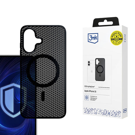 Husa de protectie 3mk COOLing MagCase compatibil cu iPhone 16, Negru
