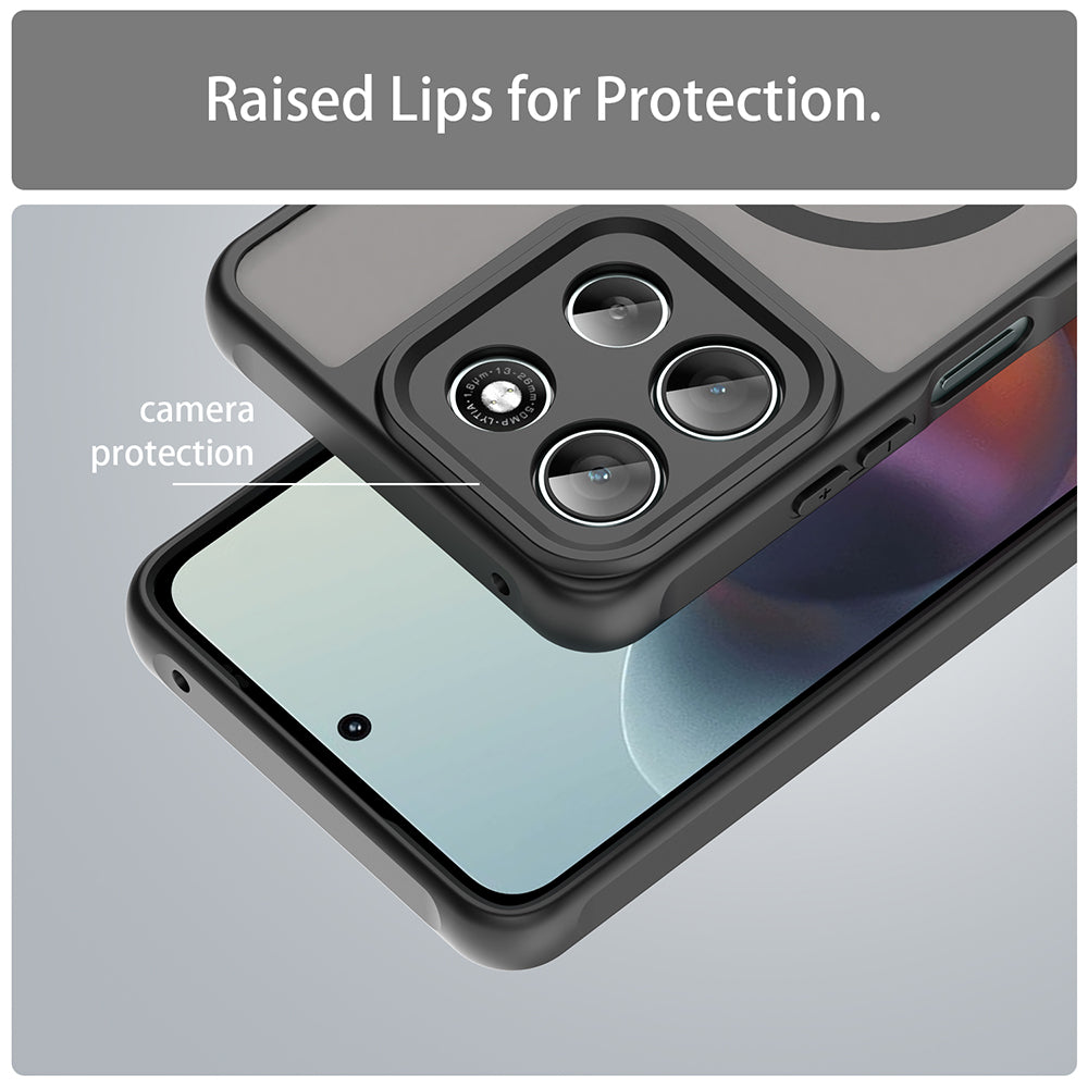 Husa de protectie Techsuit HaloFrost II MagSafe compatibil cu Motorola Moto G86, Negru