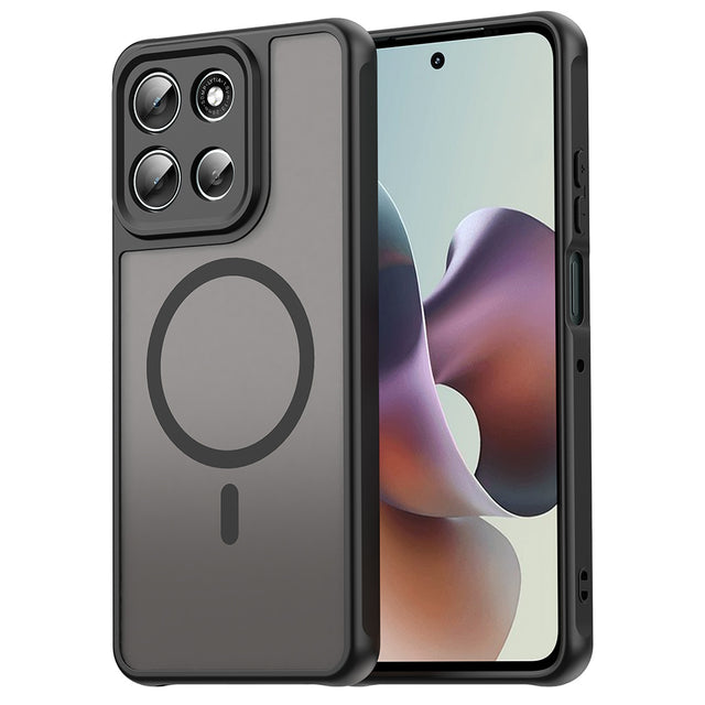 Husa de protectie Techsuit HaloFrost II MagSafe compatibil cu Motorola Moto G86, Negru