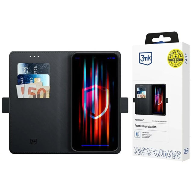 Husa de protectie 3mk Wallet compatibil cu Xiaomi Redmi 14C / Poco C75, Negru