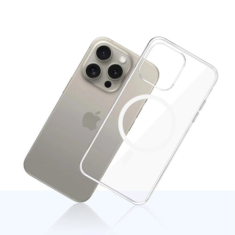 Husa de protectie 3mk Clear MagCase compatibil cu iPhone 15 Pro Max, Transparent