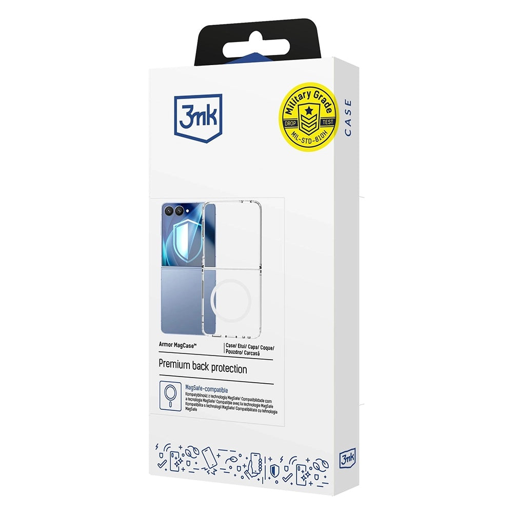 3mk Armor MagCase átlátszó tok Samsung Galaxy Z Flip7 készülékhez