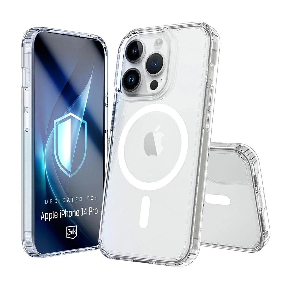 Husa de protectie 3mk Armor MagCase compatibil cu iPhone 14 Pro, Transparent