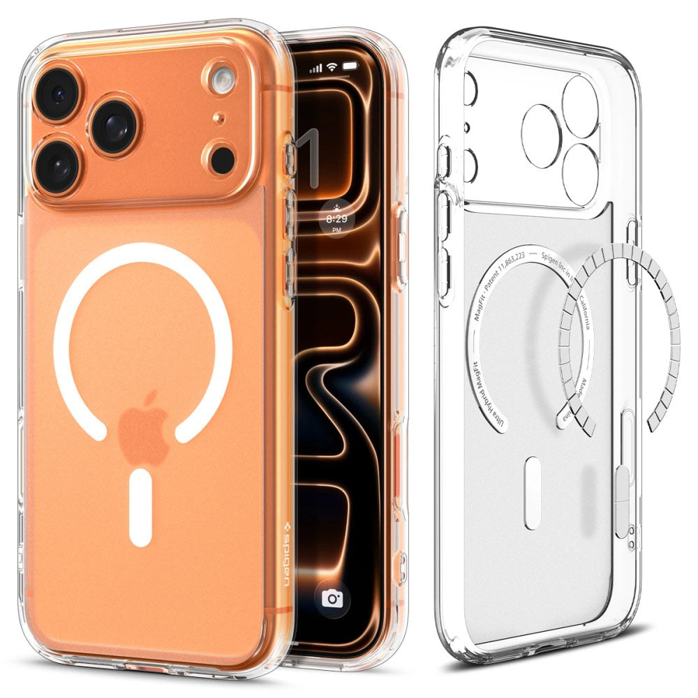 Husa de protectie Spigen Ultra Hybrid MagSafe (ACS10350) compatibil cu iPhone 17 Pro, Frost White