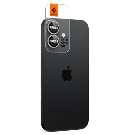 Folie de protectie Spigen (set de 2) Optik.tR EZ Fit Pro Camera Glass (AGL10126) compatibil cu iPhone 17 / iPhone 16 Plus / iPhone 16, Argintiu