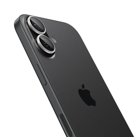 Folie de protectie Spigen (set de 2) Optik.tR EZ Fit Pro Camera Glass (AGL10126) compatibil cu iPhone 17 / iPhone 16 Plus / iPhone 16, Argintiu