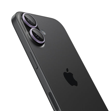 Folie de protectie Spigen (set de 2) Optik.tR EZ Fit Pro Camera Glass (AGL10127) compatibil cu iPhone 17 / iPhone 16 Plus / iPhone 16, Mov
