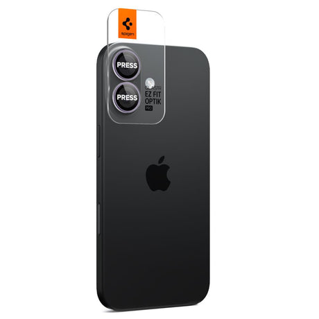 Folie de protectie Spigen (set de 2) Optik.tR EZ Fit Pro Camera Glass (AGL10127) compatibil cu iPhone 17 / iPhone 16 Plus / iPhone 16, Mov