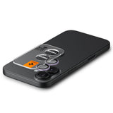 Folie de protectie Spigen (set de 2) Optik.tR EZ Fit Pro Camera Glass (AGL10127) compatibil cu iPhone 17 / iPhone 16 Plus / iPhone 16, Mov