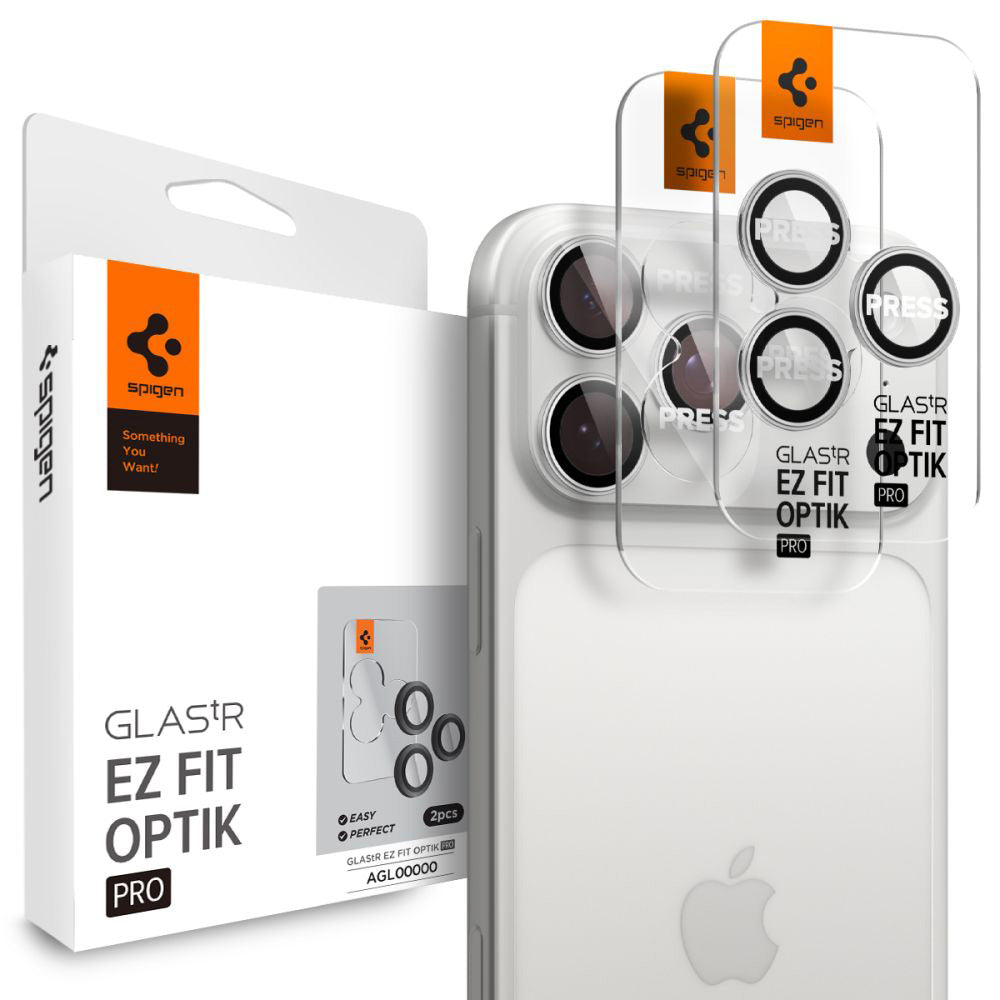 Folie de protectie Spigen compatibil cu iPhone 14 Pro / iPhone 15 Pro / iPhone 16 Pro, Argintiu
